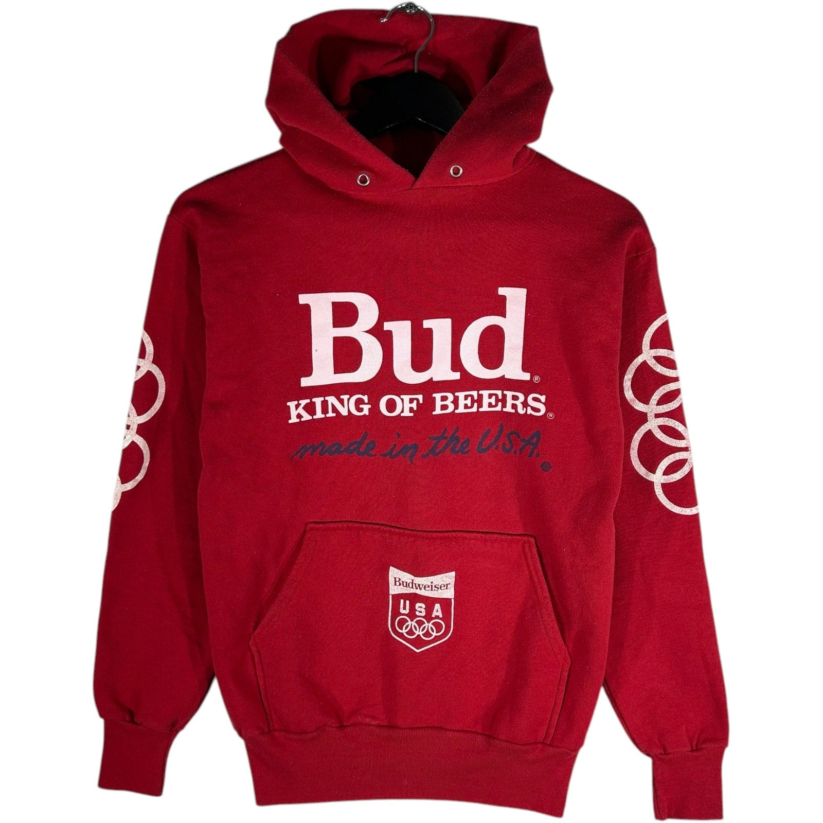 Vintage Bud King of Beers Spellout Promo Hoodie