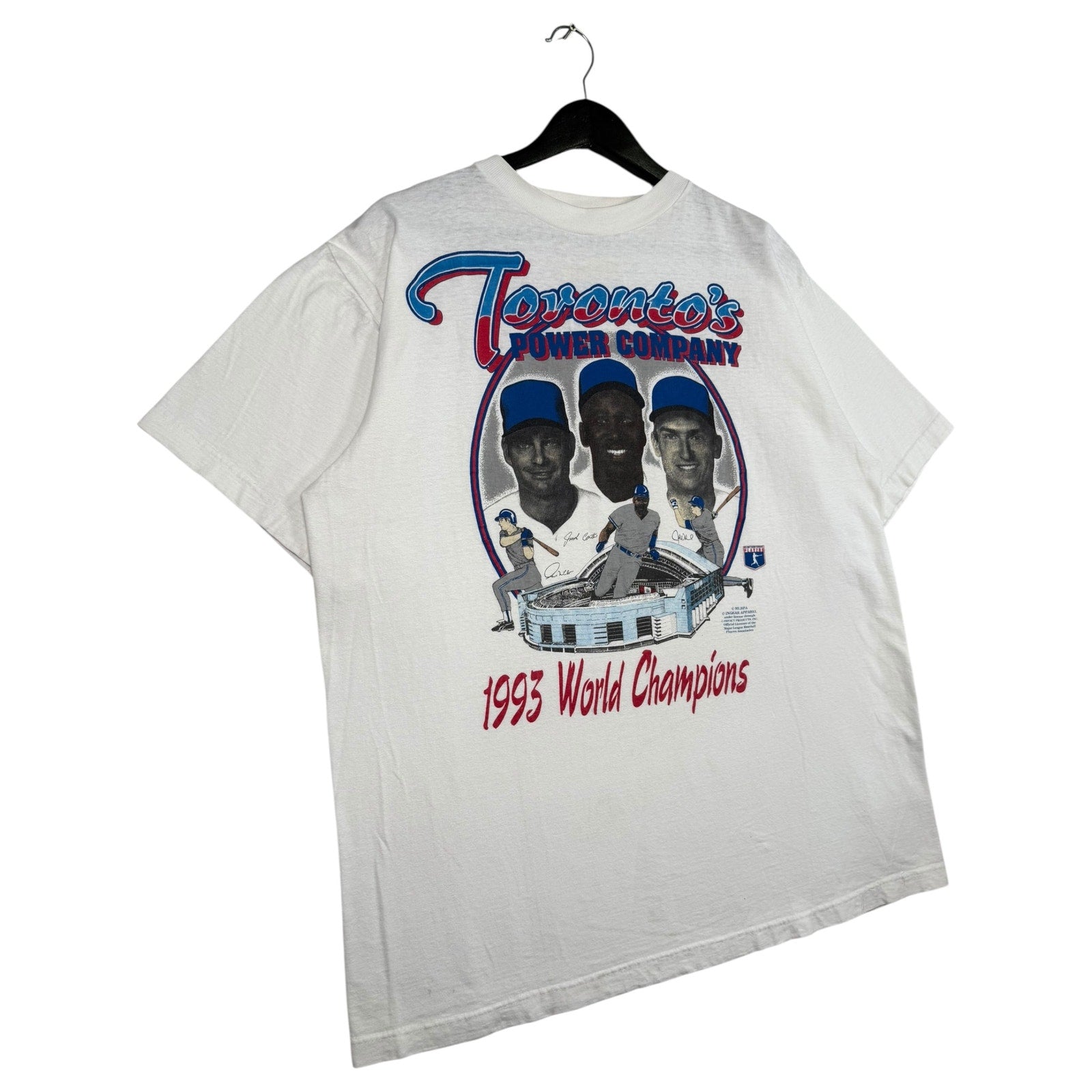 Vintage Toronto Blue Jays Power Company MLB T-Shirt 1993
