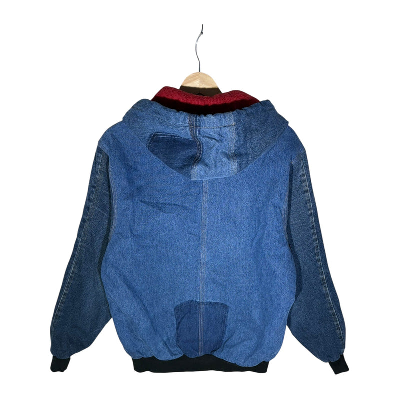 Vintage Carhartt Zip Up Sweater Denim Hoodie