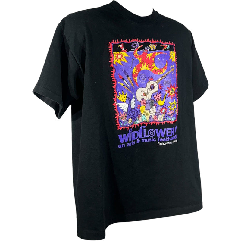 Vintage Wildflower Arts And Music Festival Tee 90s