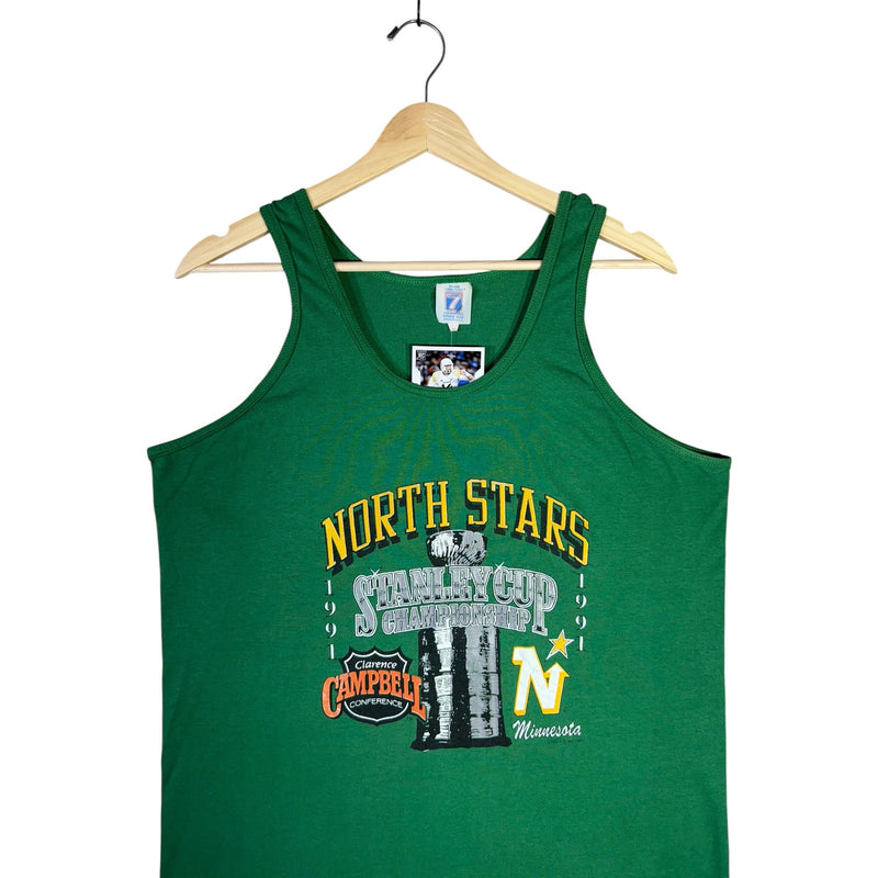 Vintage Minnesota North Stars Stanley Cup NHL Tank Top 1991