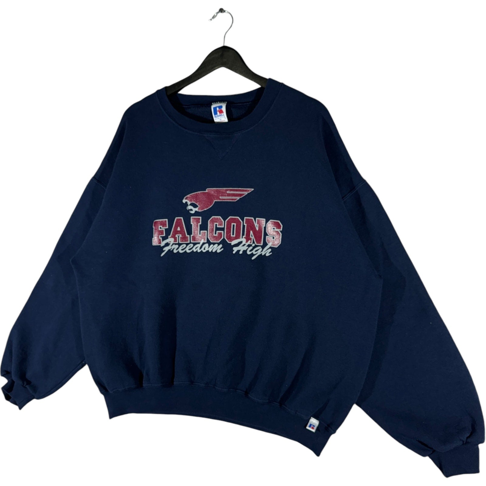 Vintage Russell Freedom High Falcons Spellout Crewneck