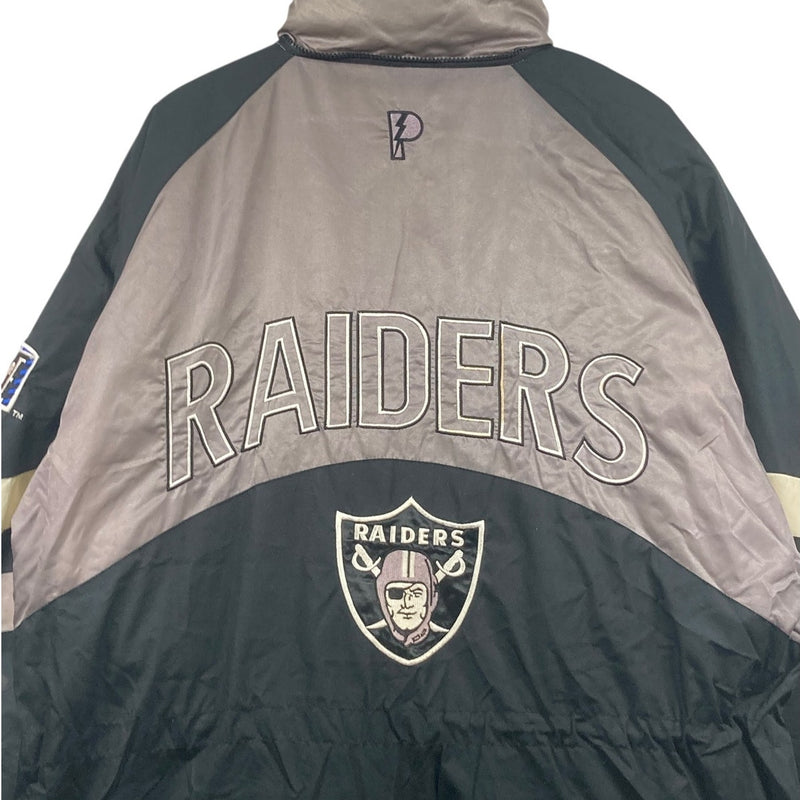 Vintagee Oakland Raiders Colorblock NFL Hooded Jacket