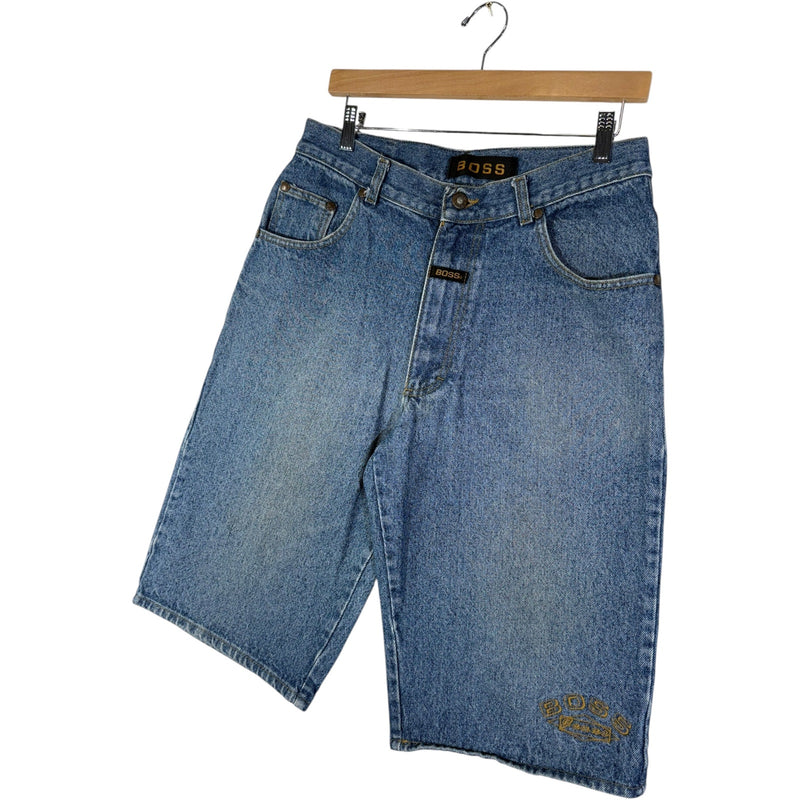 Vintage Boss Jeans Straight Leg Bermuda Denim Shorts