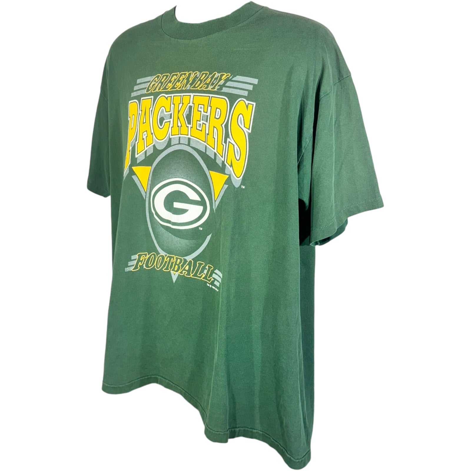 Vintage Green Bay Packers Football Logo Tee 1994