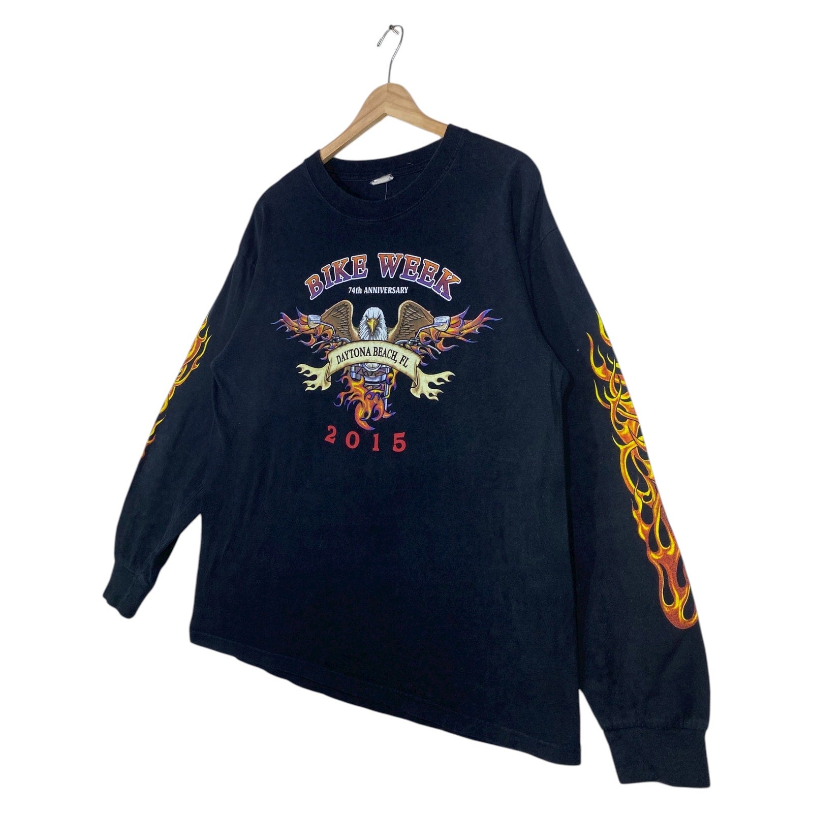 Y2K Harley Davidson Bike Week Graphic Long Sleeve T-Shirt