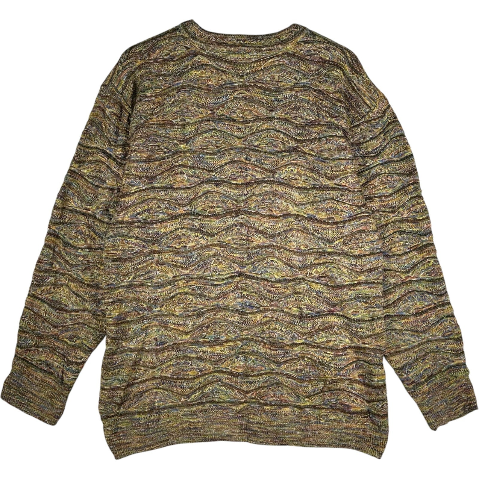 Vintage 3D Knit Textured Pullover Sweater