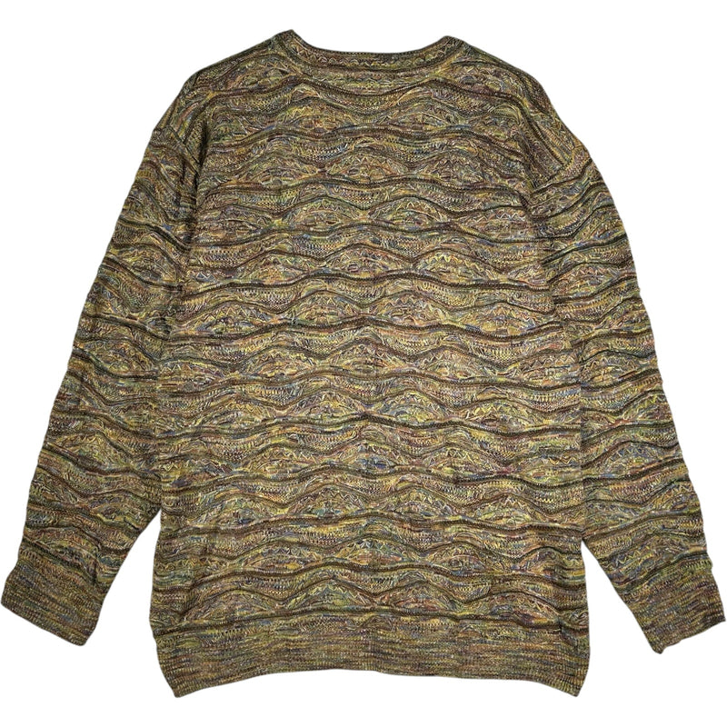 Vintage 3D Knit Textured Pullover Sweater