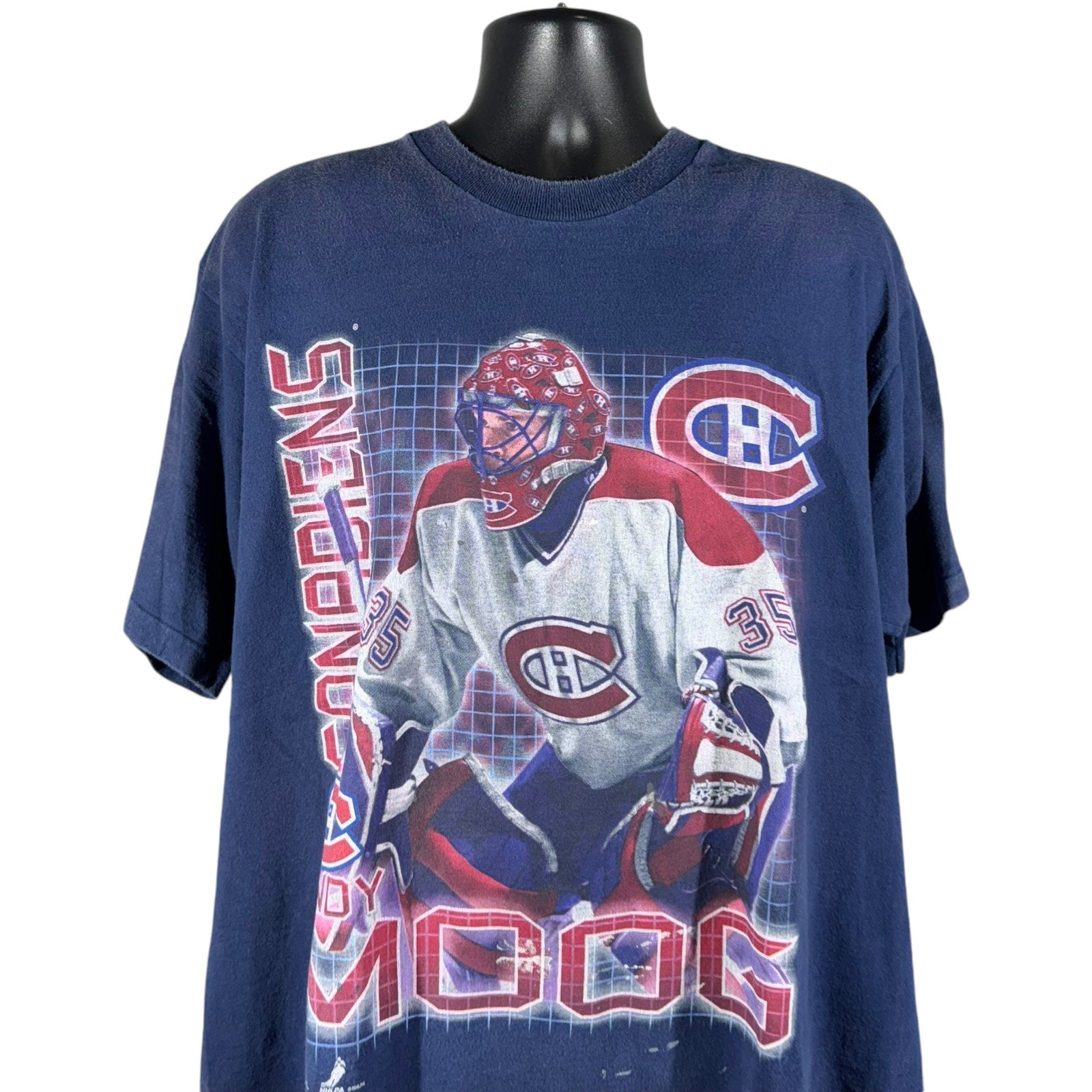 Vintage Pro Player Montreal Canadians Andy Moog NHL Player Tee