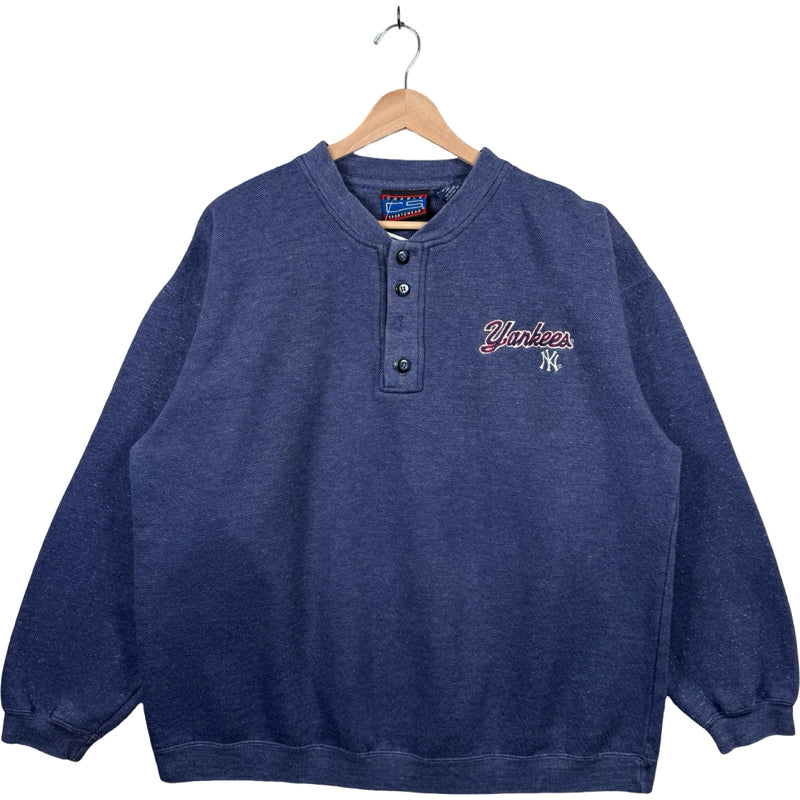 Vintage New York Yankees MLB Henley Crewneck