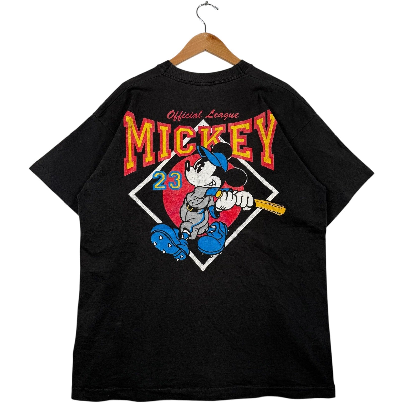 Vintage Mickey Mouse Official League Baseball Tee