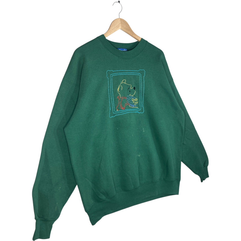 Vintage Embroidered Pooh Graphic Crewneck