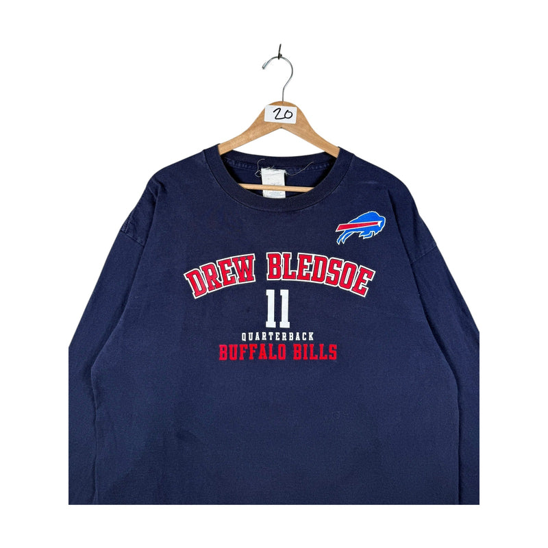 Vintage Buffalo Bills Drew Bledsoe #11 Long Sleeve T-Shirt
