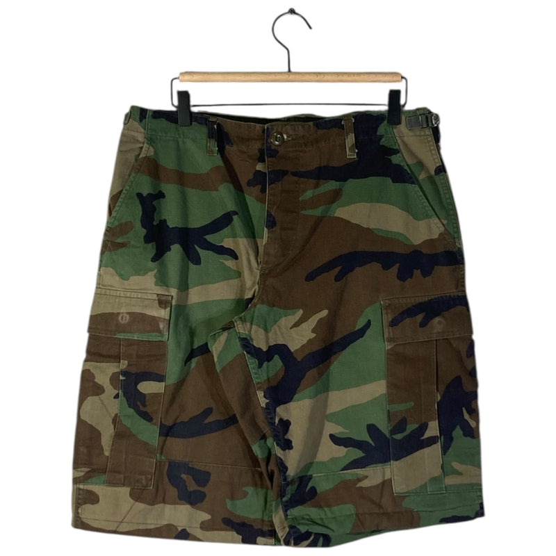 Vintage Military Camouflage Utility Cargo Shorts 34