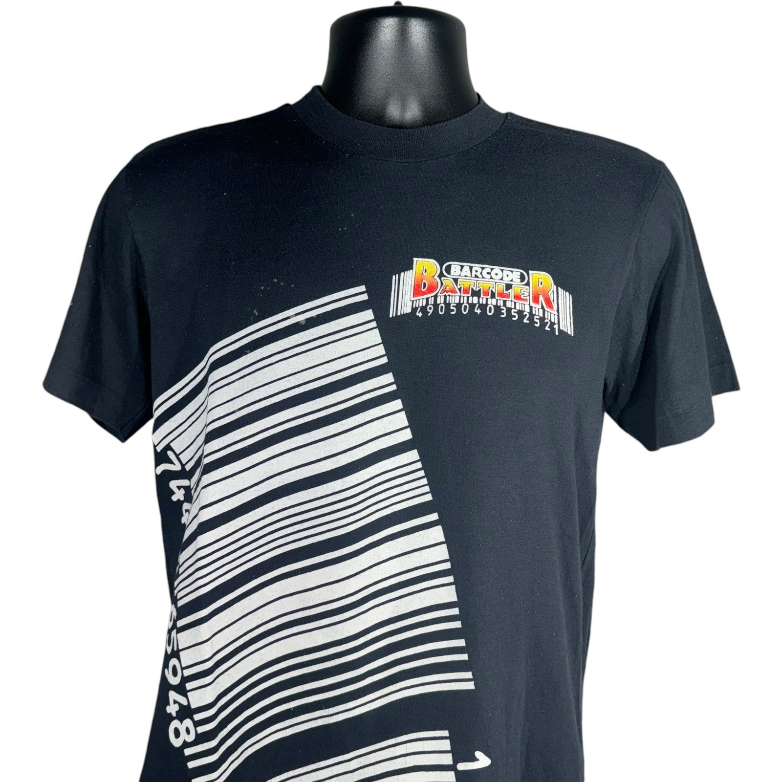 Vintage "Barcode Battlers" Video Game Promo Tee