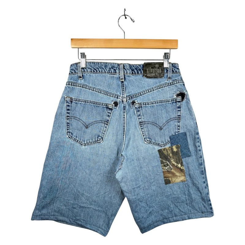 Vintage Levi's Baggy Patchwork Denim Jean Shorts 32