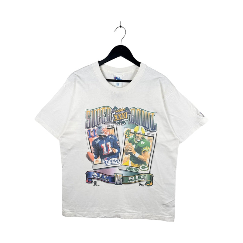 Vintage Super Bowl XXXI Patriots vs Packers NFL T-Shirt