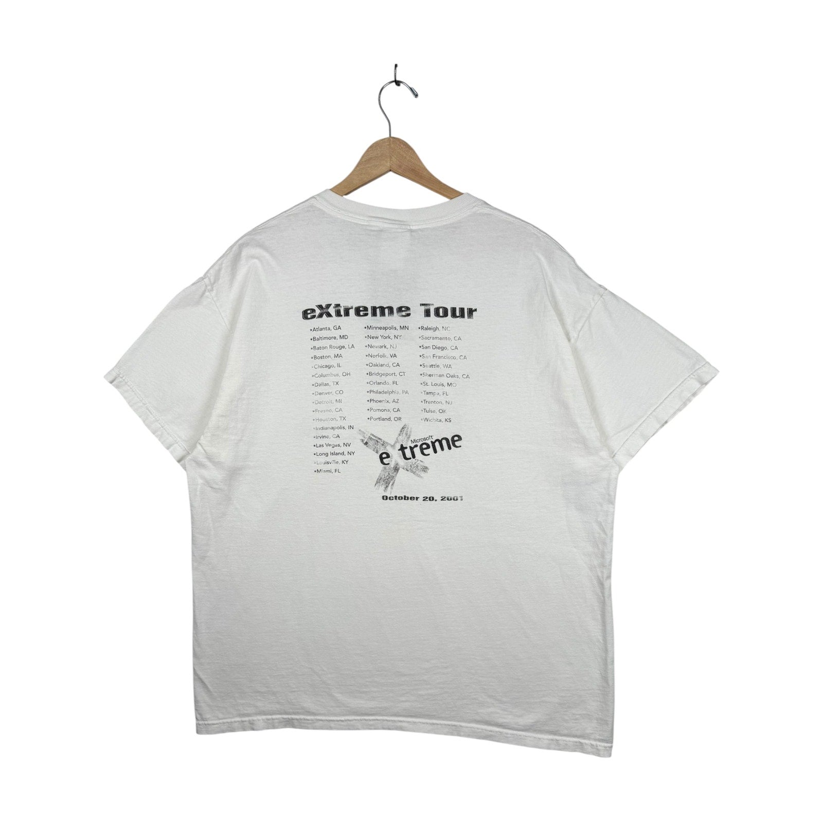 Vintage Microsoft Extreme Tour 2001 T-Shirt