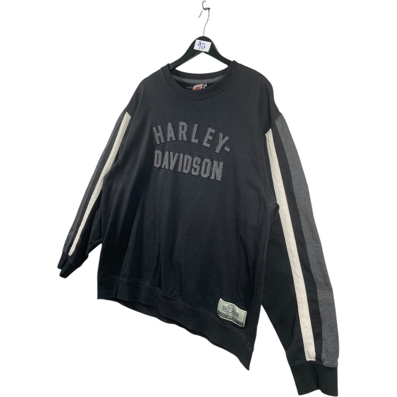 Vintage Harley Davidson Striped Crewneck XL