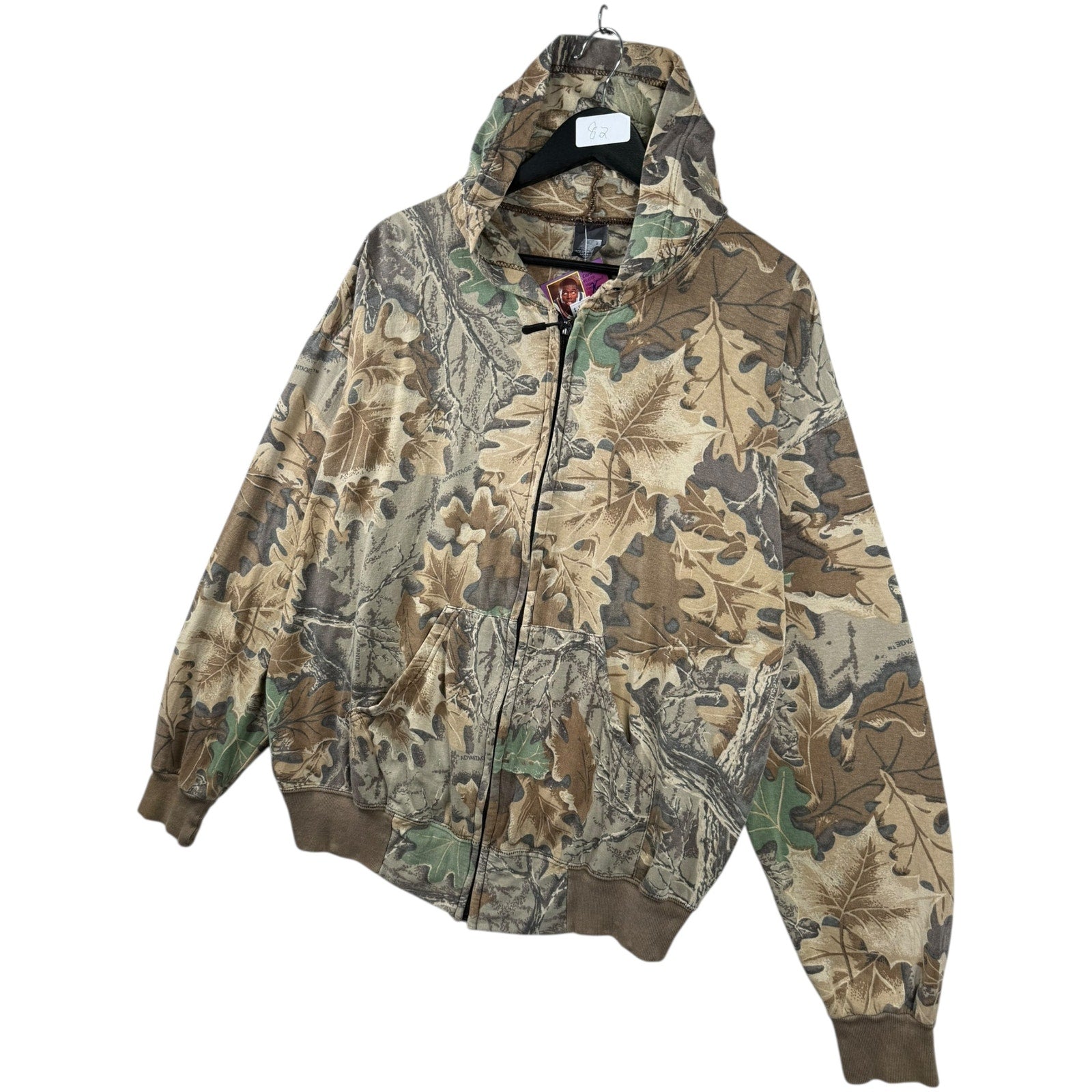 Vintage Ace Sportswear Realtree Camo Full Zip Hoodie