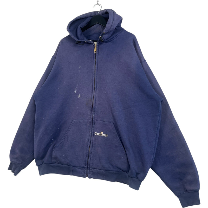 Vintage Carhartt Mini Spellout Full-Zip Hoodie