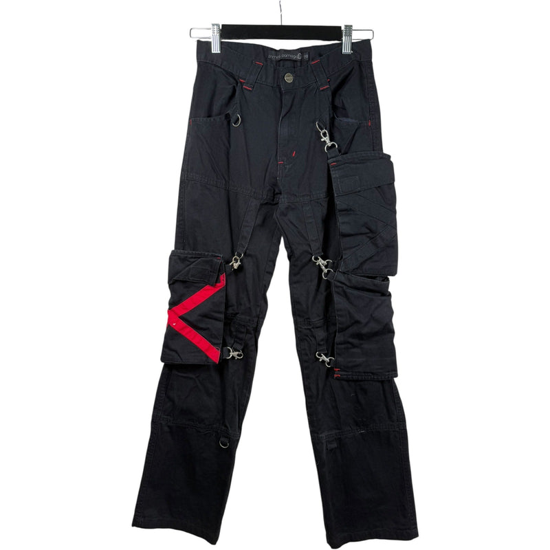 Vintage Criminal Damage Strap Goth Cargo Pants 28