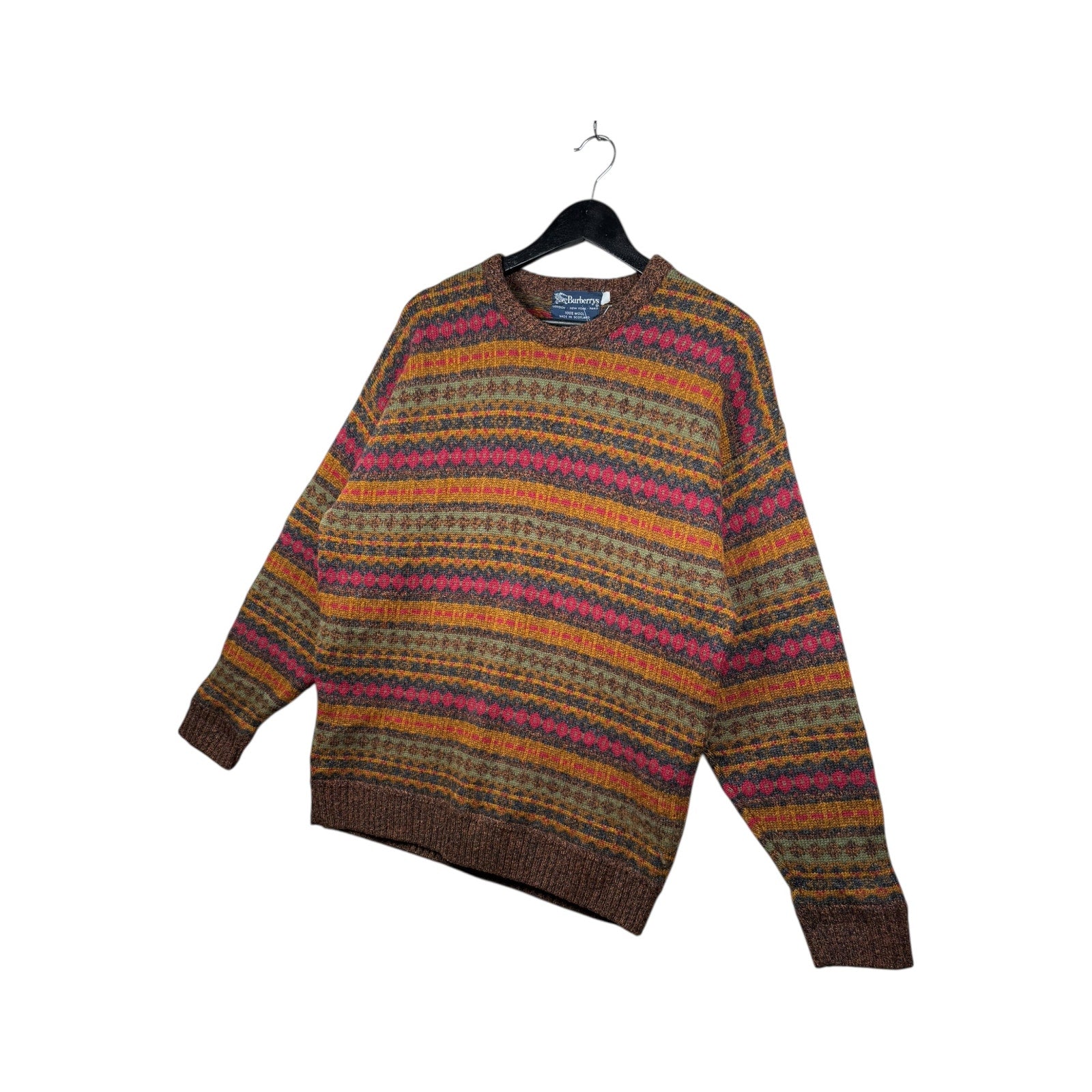 Vintage Burberry Geometric Sweater