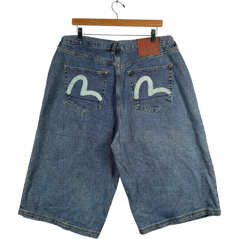 Y2K Evisu Denim Shorts 36