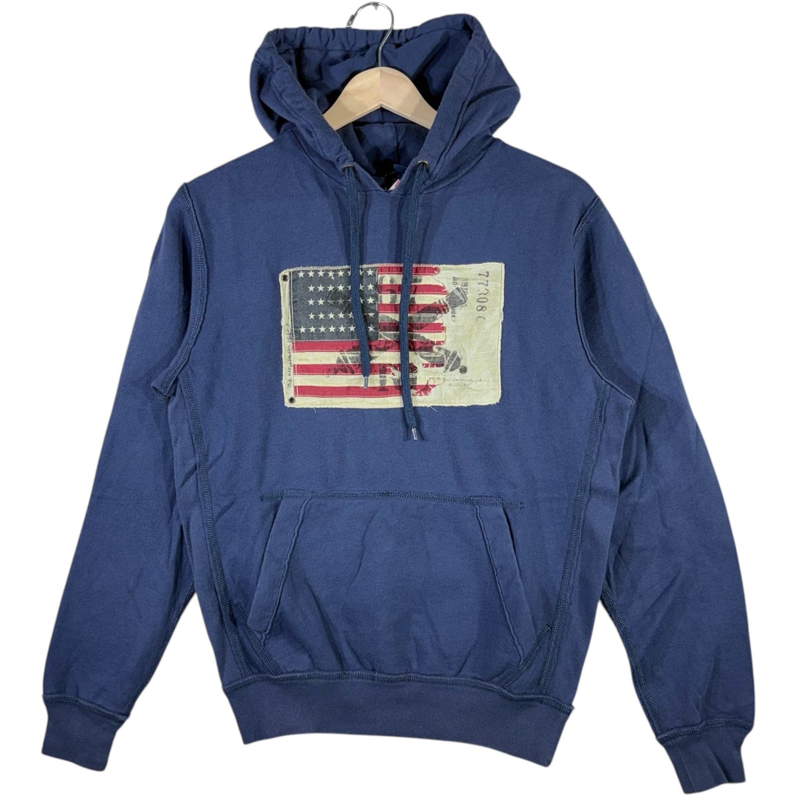 Vintage Polo Ralph Lauren American Flag Hoodie