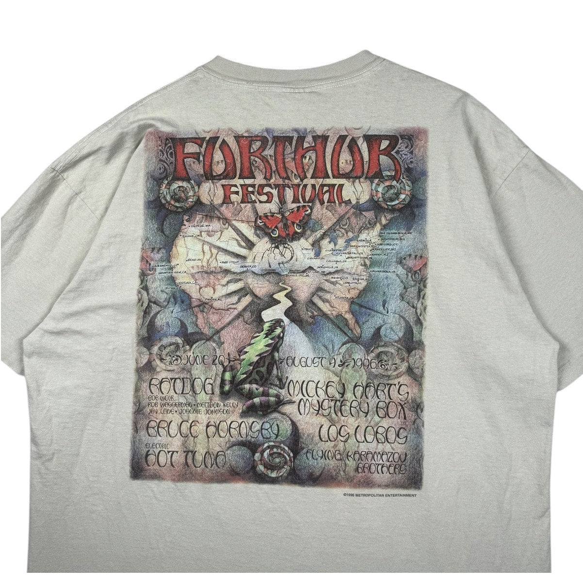 Vintage Furthur Festival Psychedelic Concert Tour T-Shirt