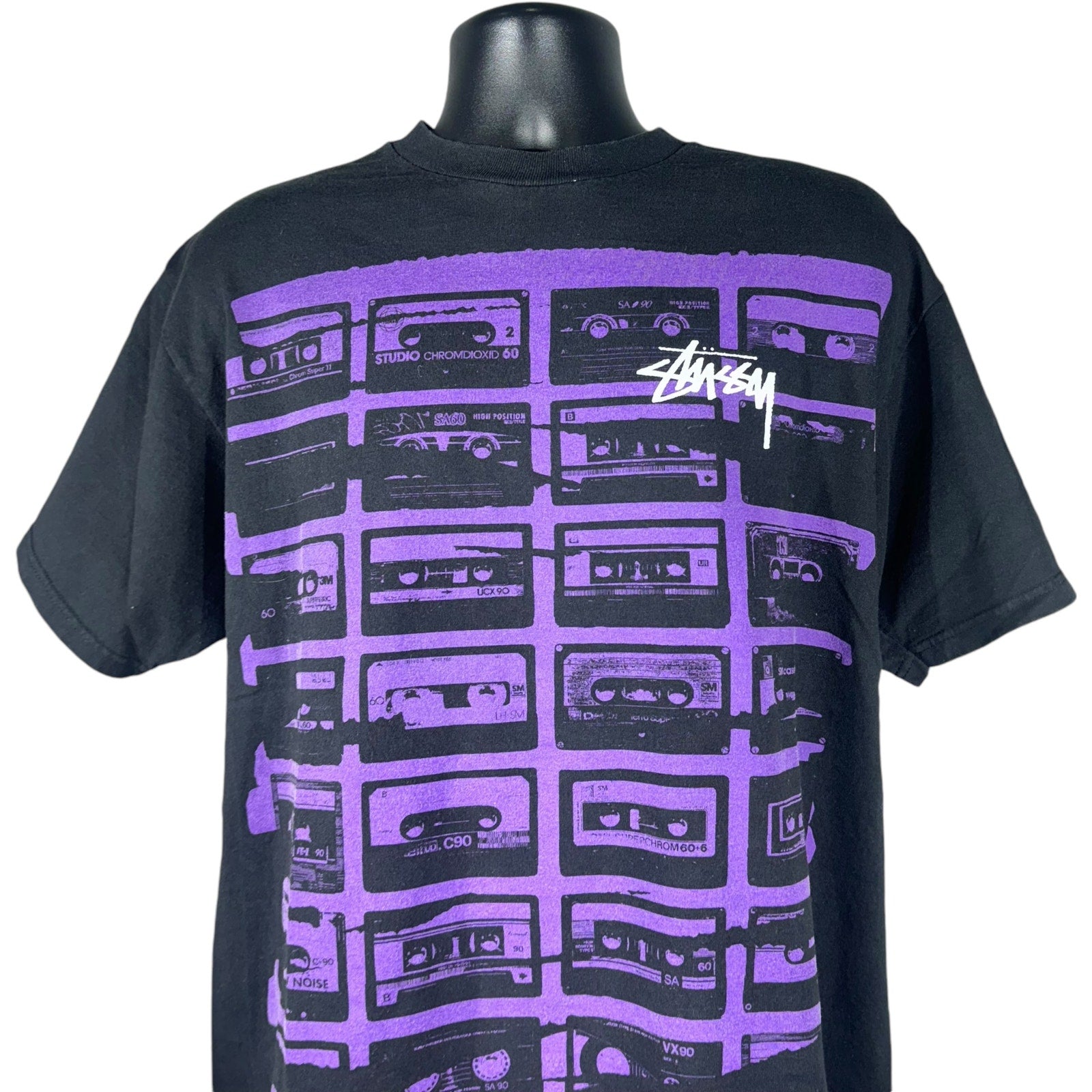 Vintage Stussy Cassette AOP Tee