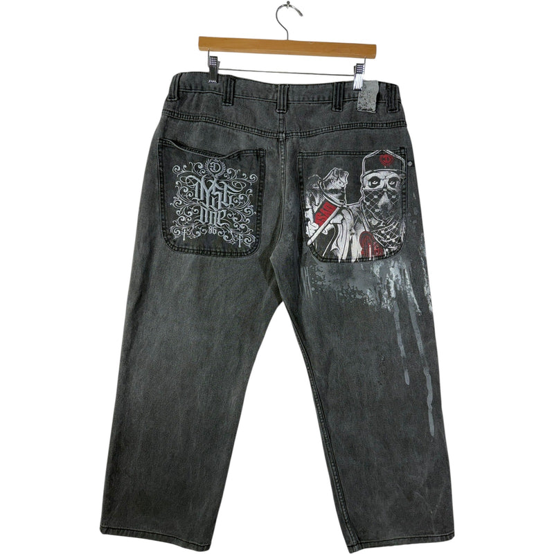 Vintage Dyse One Authentic Tribal Streetwear Straight Leg Denim Jeans 38x30
