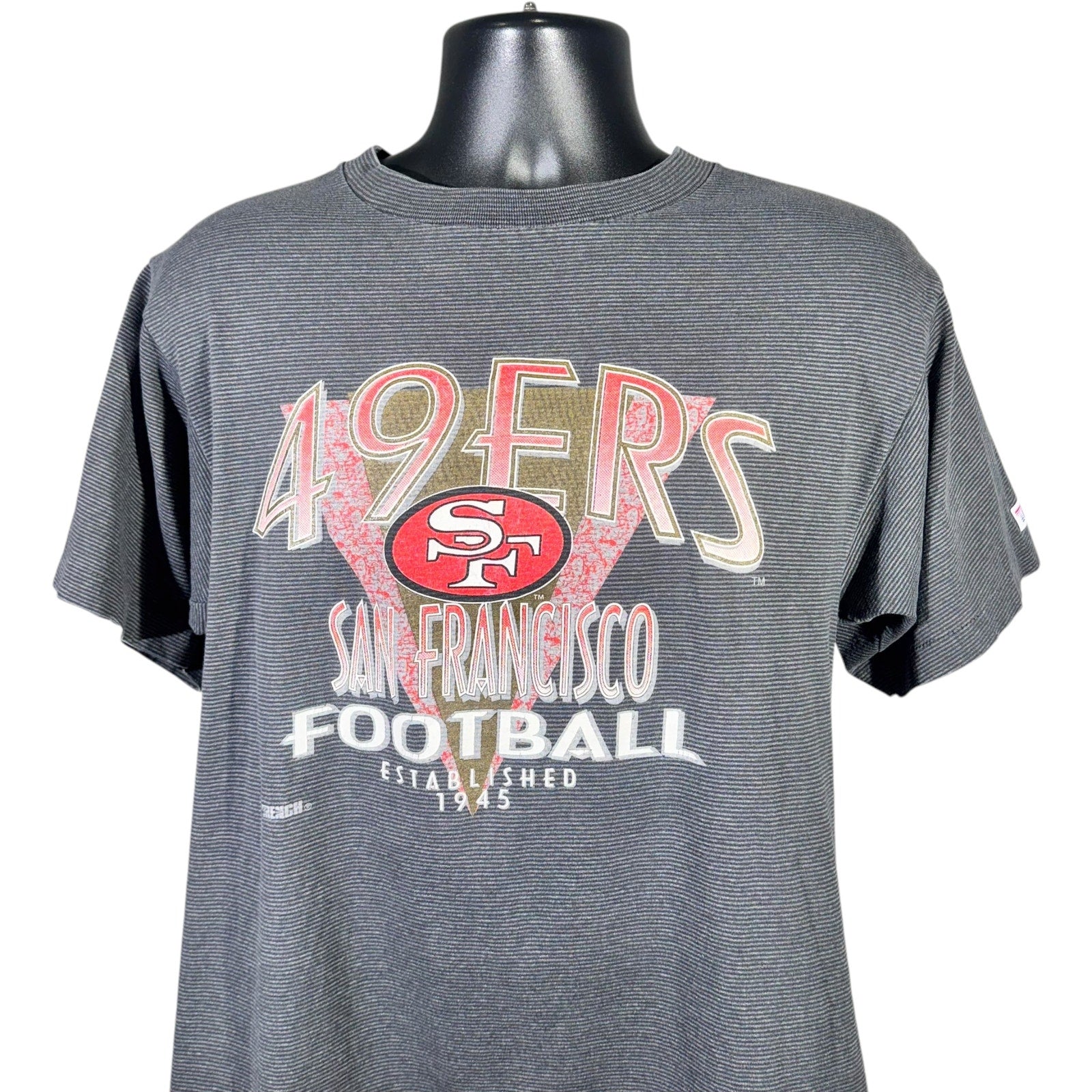 Vintage San Francisco 49ers Striped NFL Tee