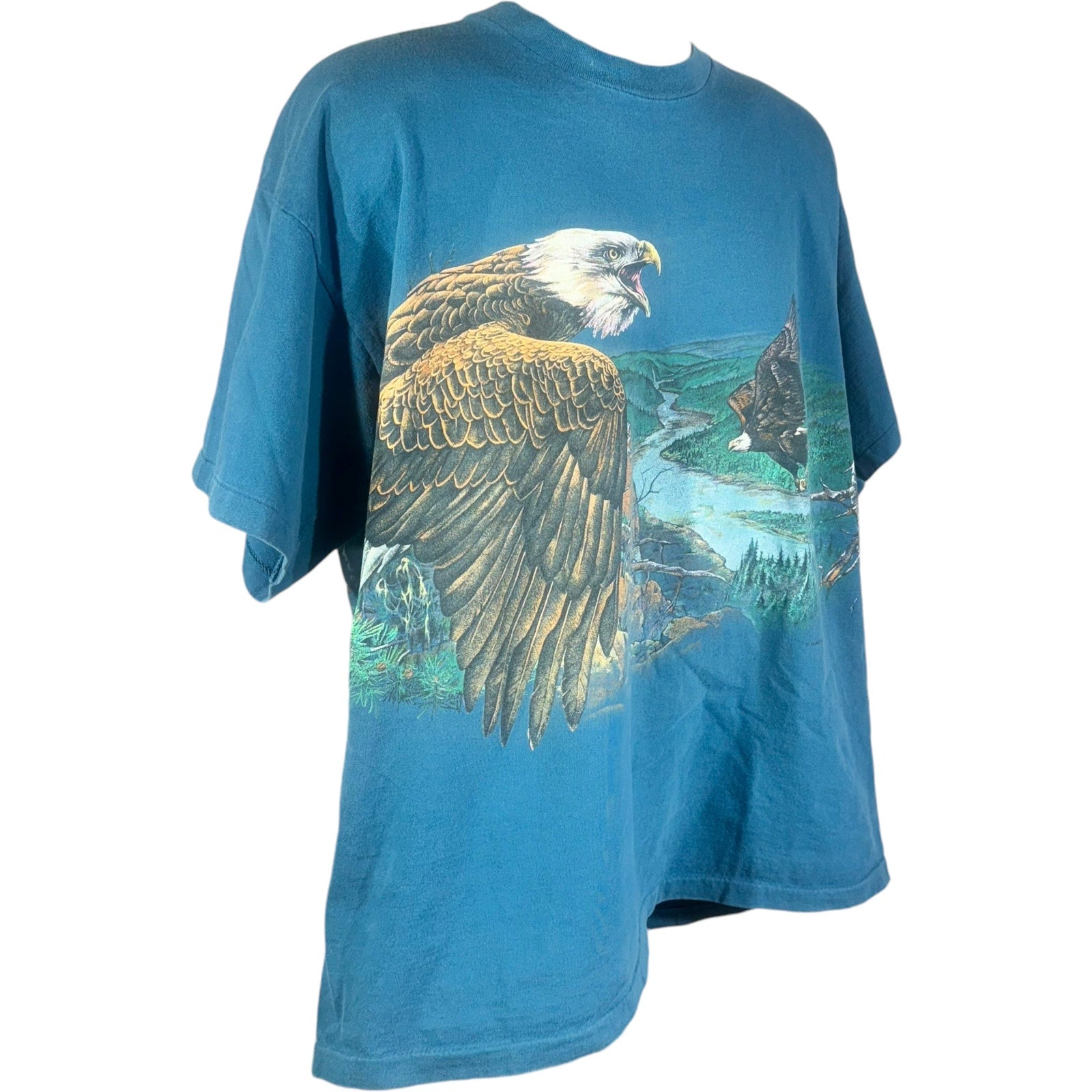 Vintage Bald Eagle Wrap Around Nature Tee 90s