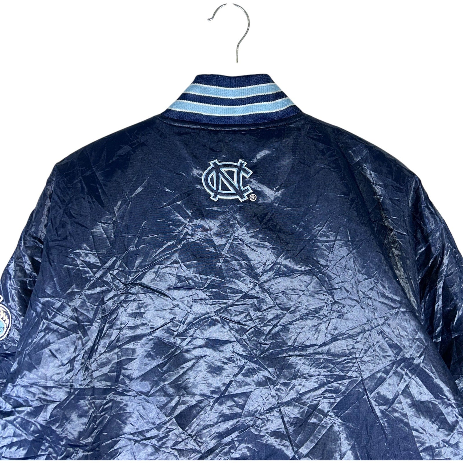 Vintage University of North Carolina Satin Bomber Jacket