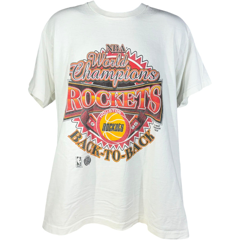 Vintage Houston Rockets Back to Back World Champions Tee 1994