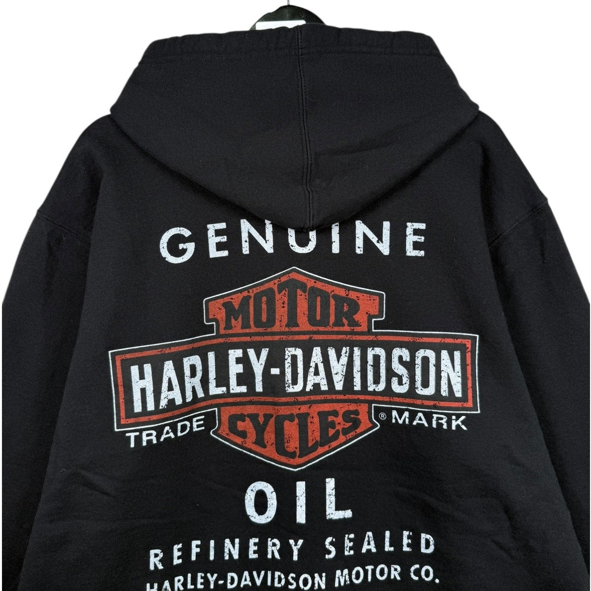 Vintage Harley Davidson Genuine Oil Full-Zip Hoodie