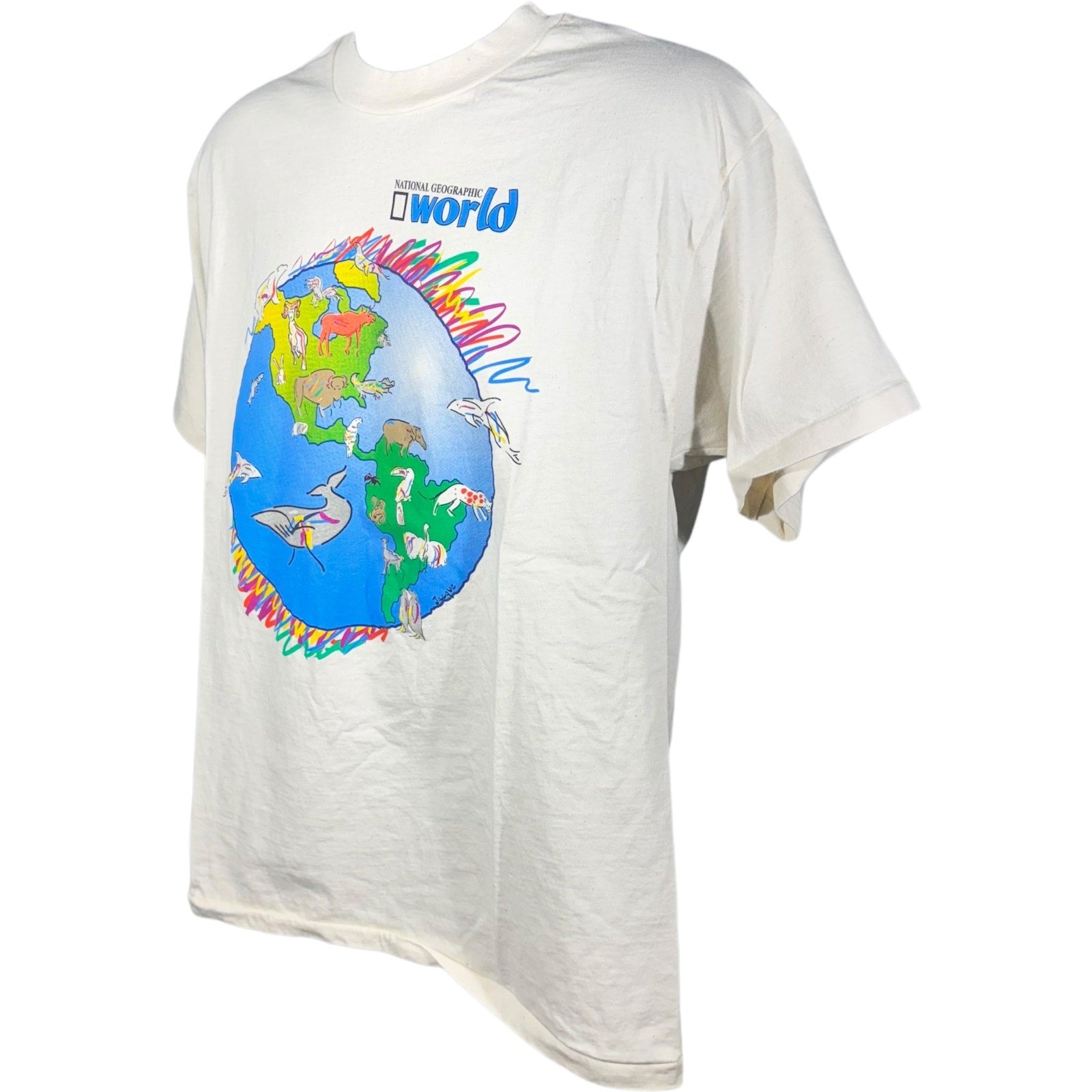 Vintage National Geographic Animals of the World Nature Tee