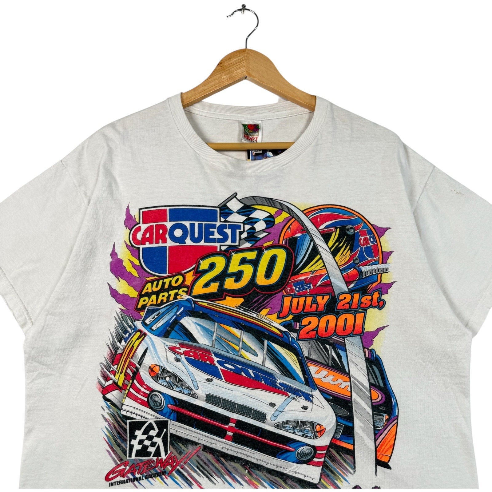 Vintage NASCAR Carquest Auto Parts Gateway International 250 Tee