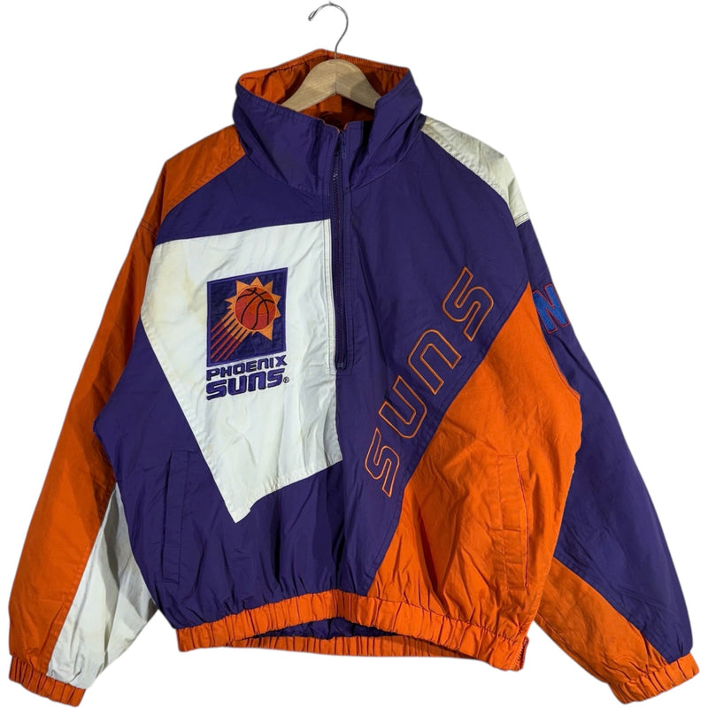 Vintage Pro Player Phoenix Suns Spellout Logo NBA Puffer Jacket