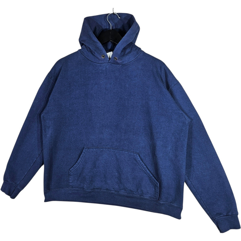 Vintage Blue Blank Hoodie