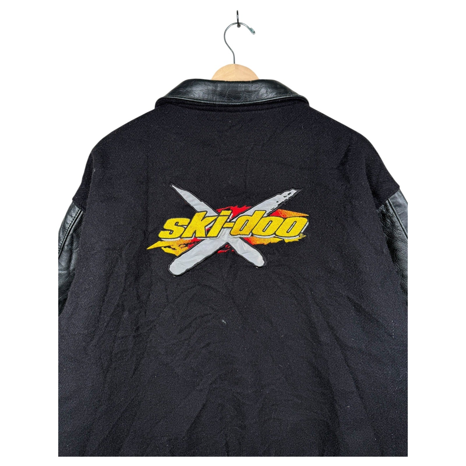 Vintage Ski-Doo BRP Sno Gear Leather Varsity Jacket