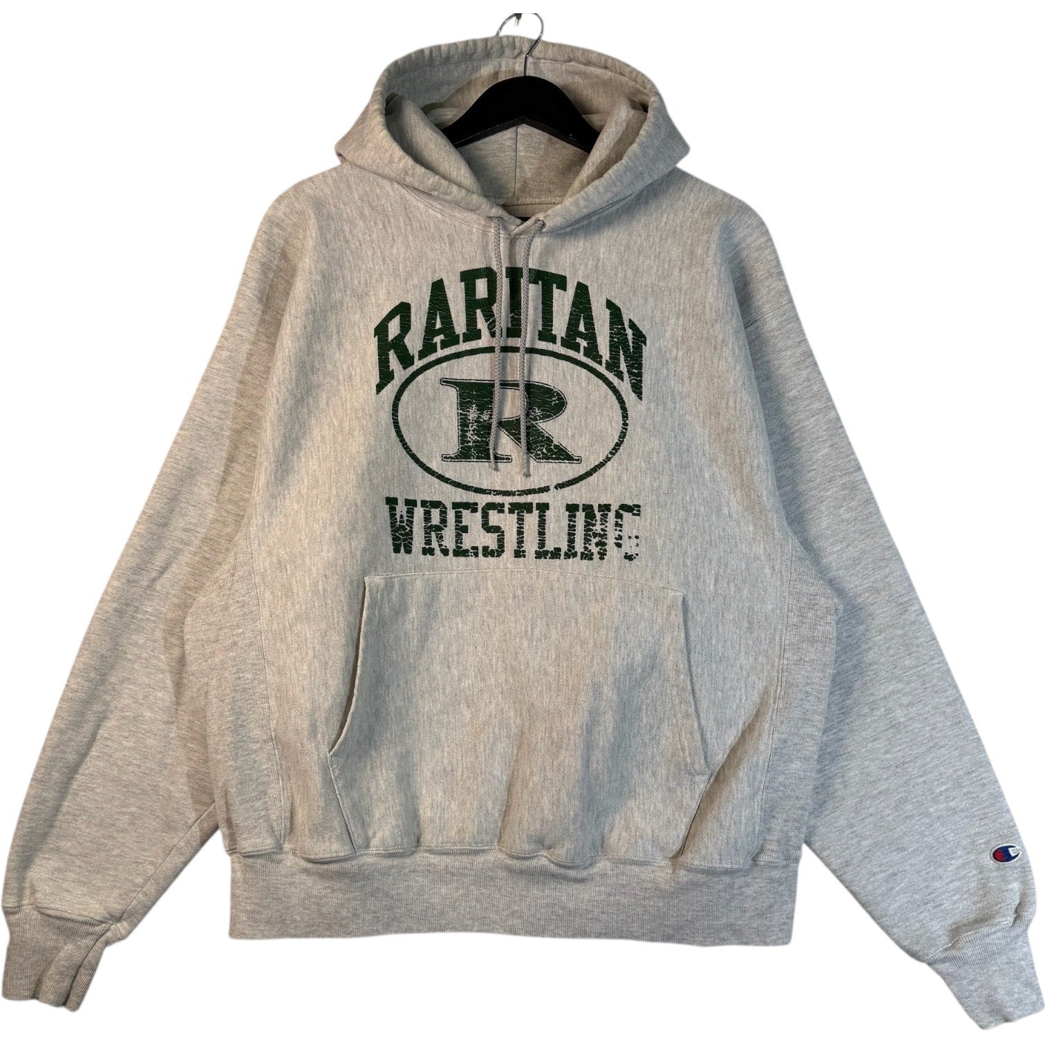 Vintage Champion Reverse Weave Raritan Wrestling Hoodie