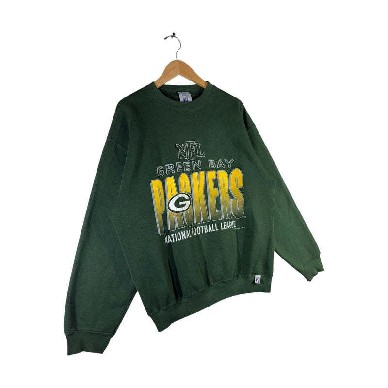 Vintage Green Bay Packers Chest Spellout NFL Crewneck 1993