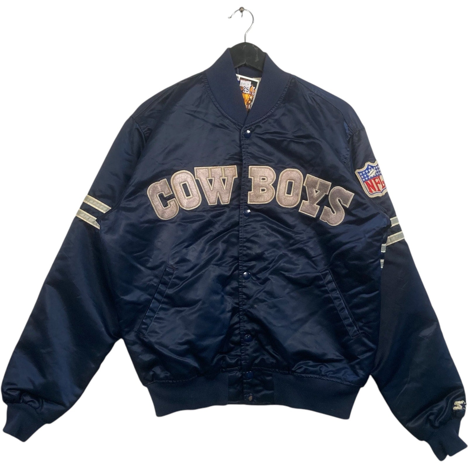 Vintage Starter Dallas Cowboys Satin Bomber NFL Jacket