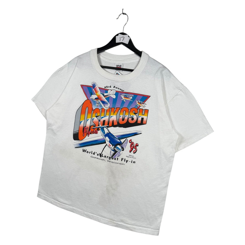 Vintage Oshkosh Aviation Airshow Graphic T-Shirt