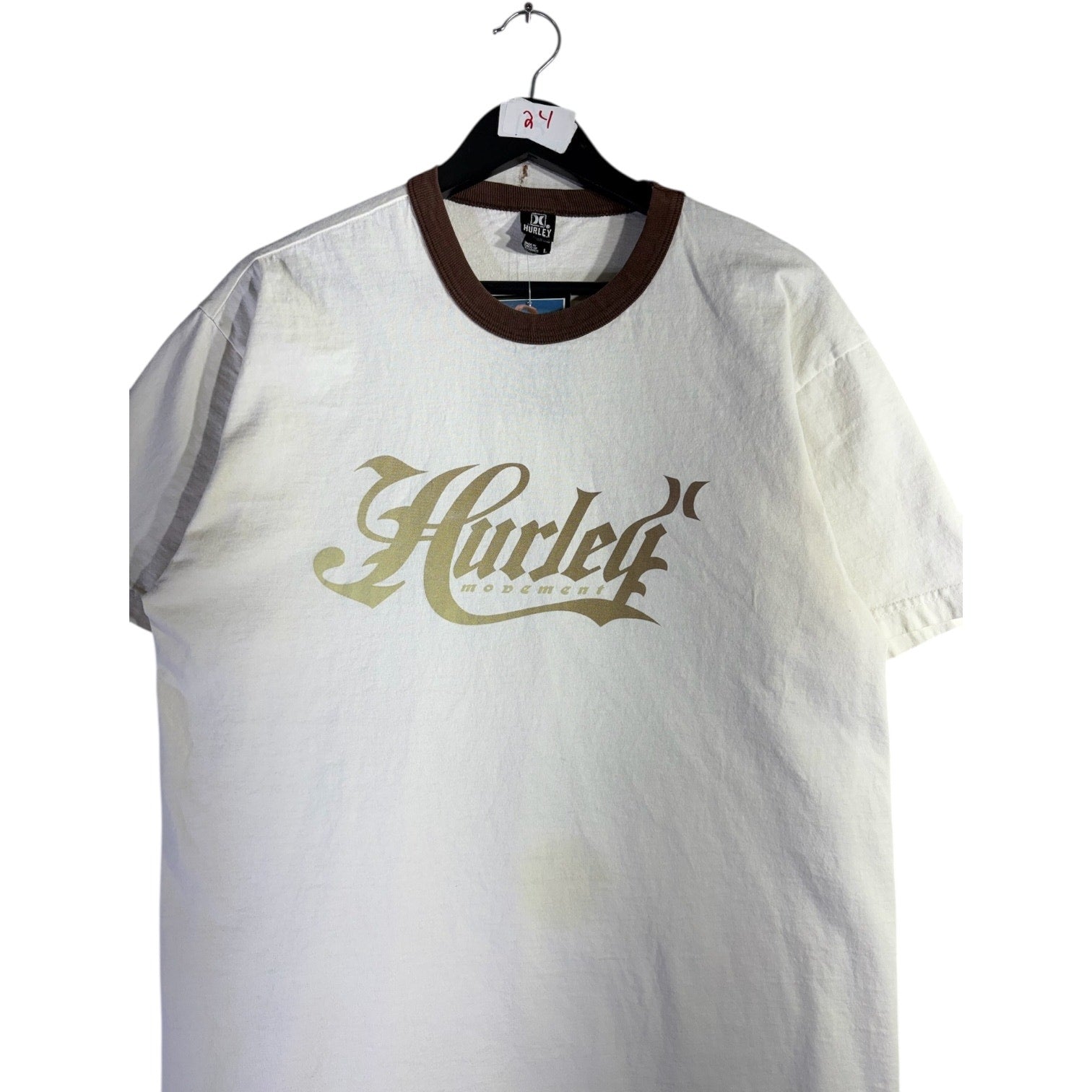 Vintage Hurley Spell Out Print T-Shirt