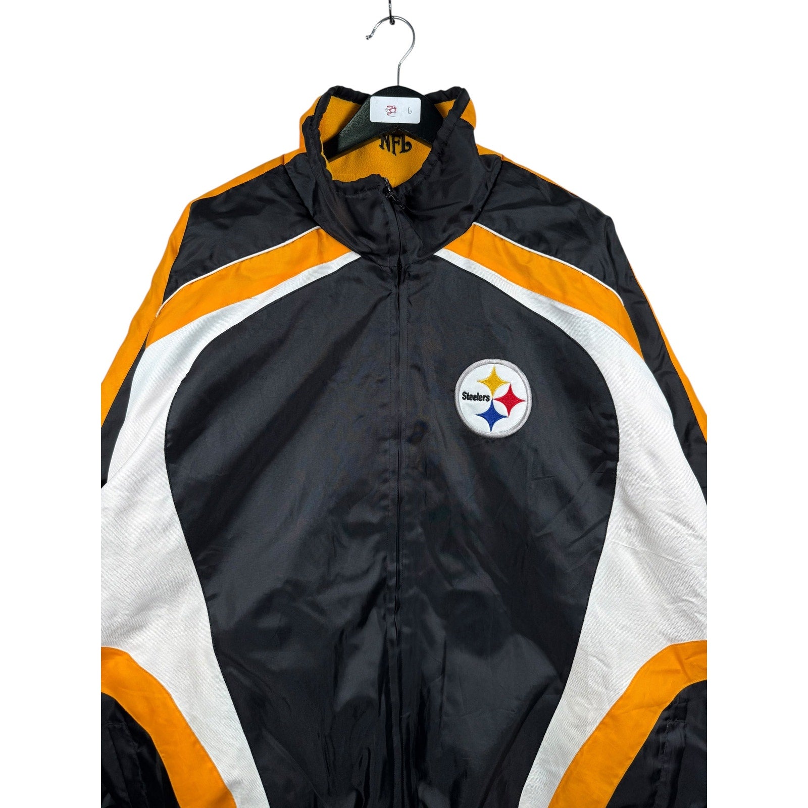 Vintage NFL Pittsburgh Steelers Football Reversible Windbreaker Jacket