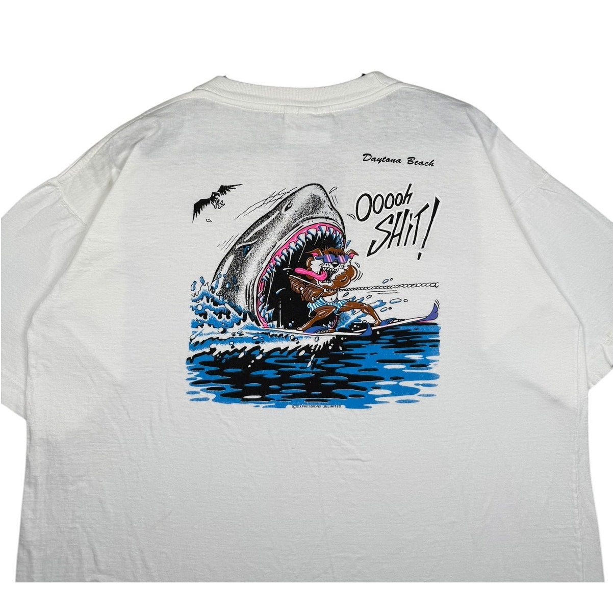 Vintage Daytona Beach Shark Attack Graphic T-Shirt