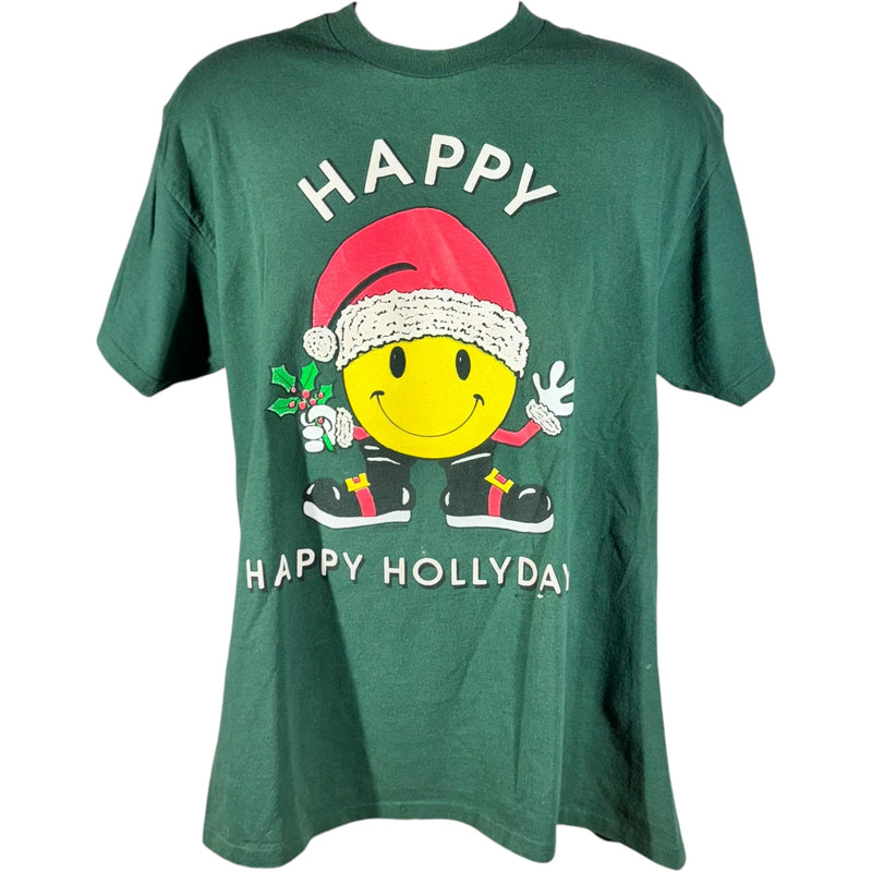 Vintage Happy Happy Holidays Christmas Tee